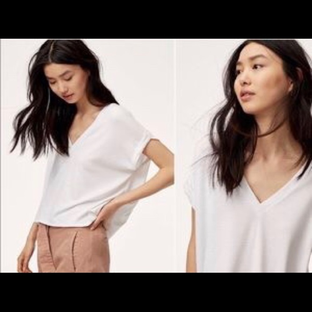 Wilfred Free white cropped shirt